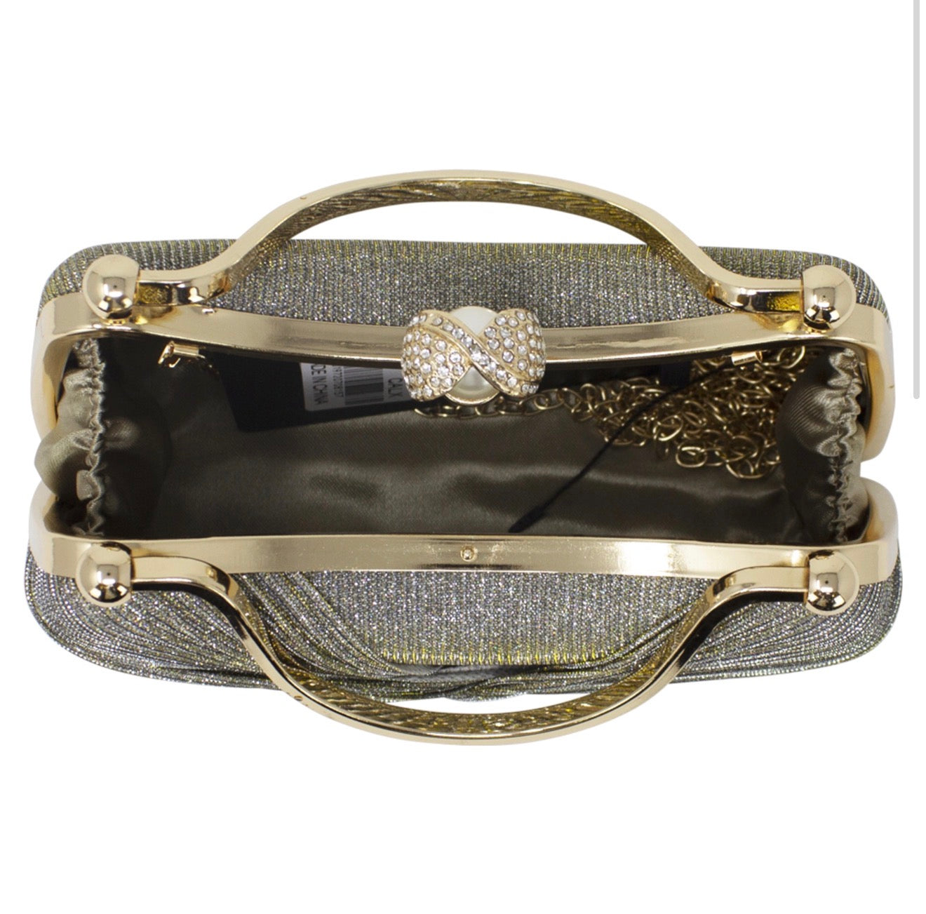 Bow Diamante Clutch Bag