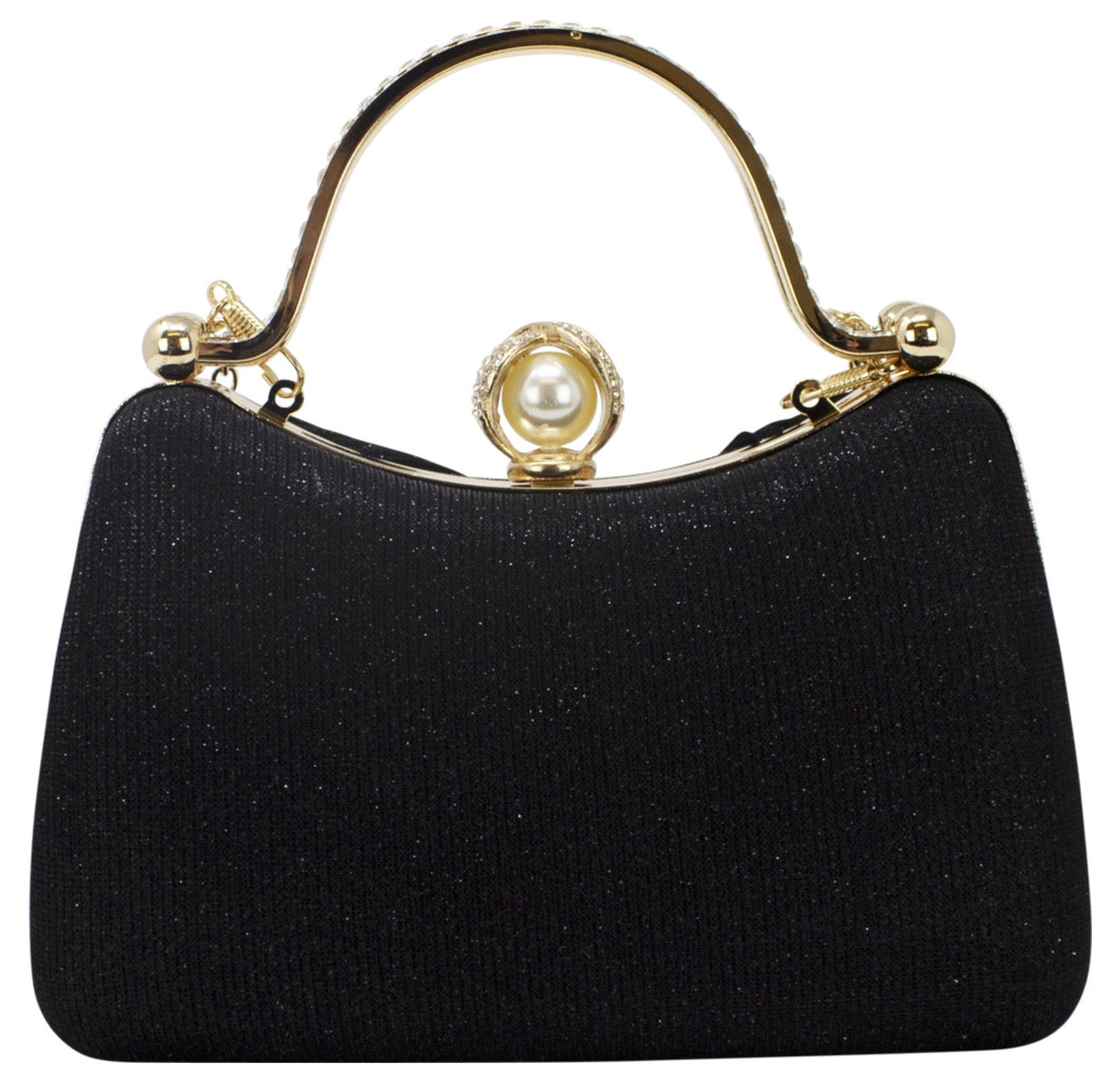 Bow Diamante Clutch Bag