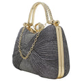 Bow Diamante Clutch Bag