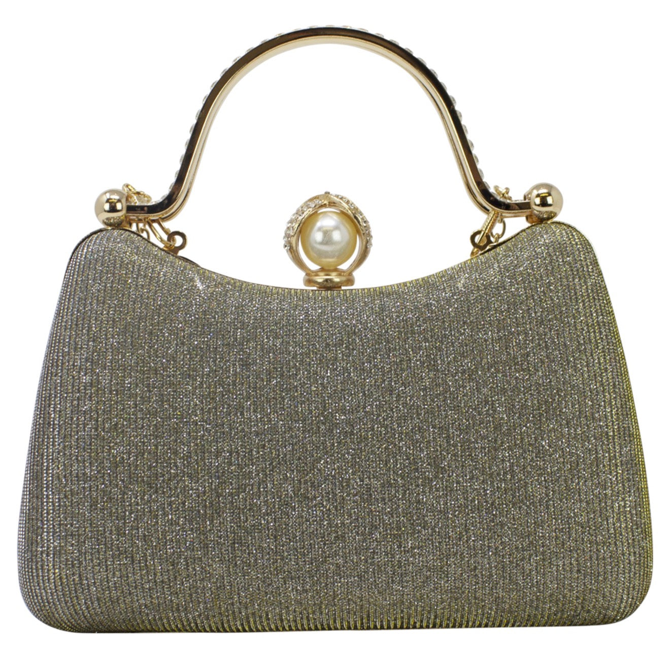 Bow Diamante Clutch Bag