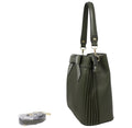 Bow Pleated Grab Bag with Shoulder Strap