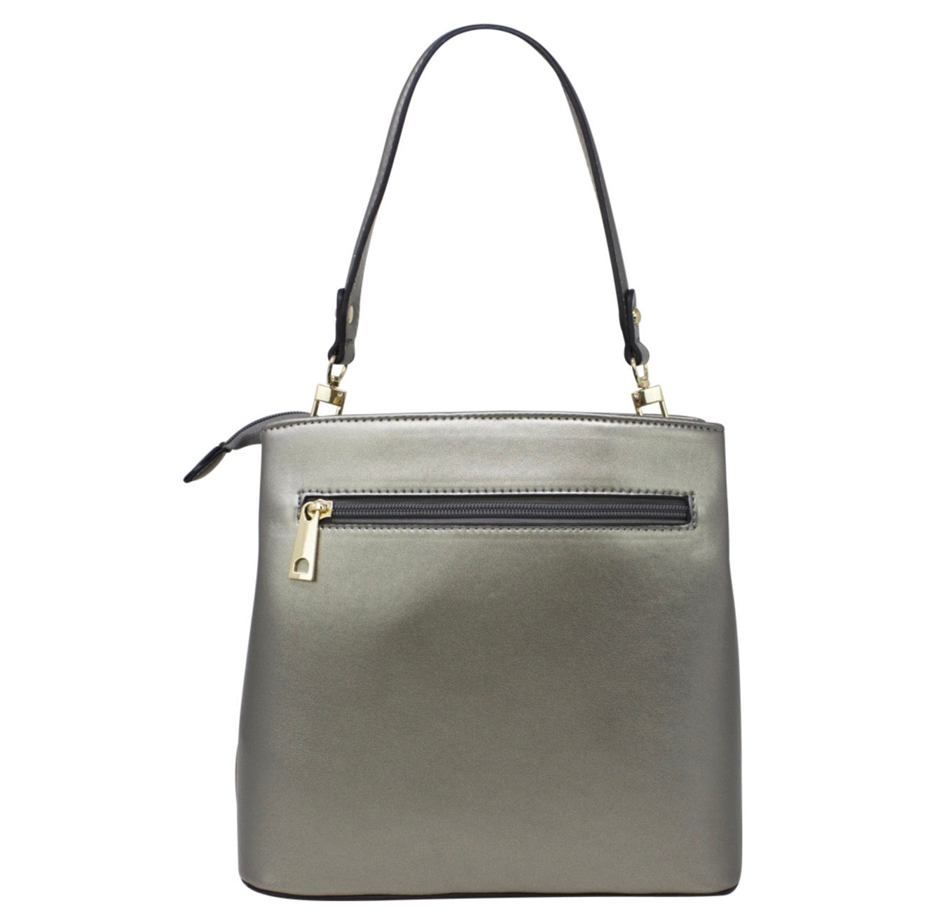 Bow Pleated Grab Bag with Shoulder Strap