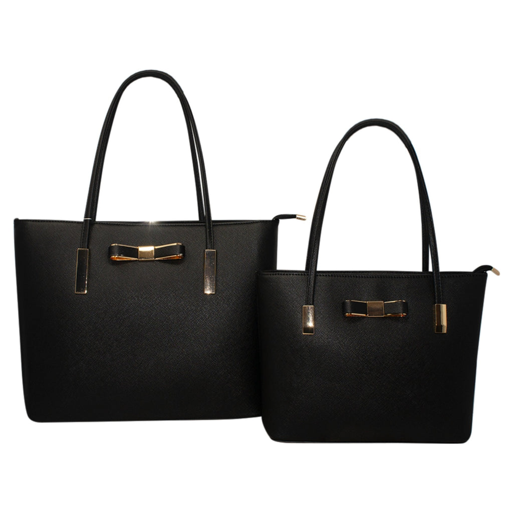 Ladies 2 Pieces Fashion Tote Bag Set - C