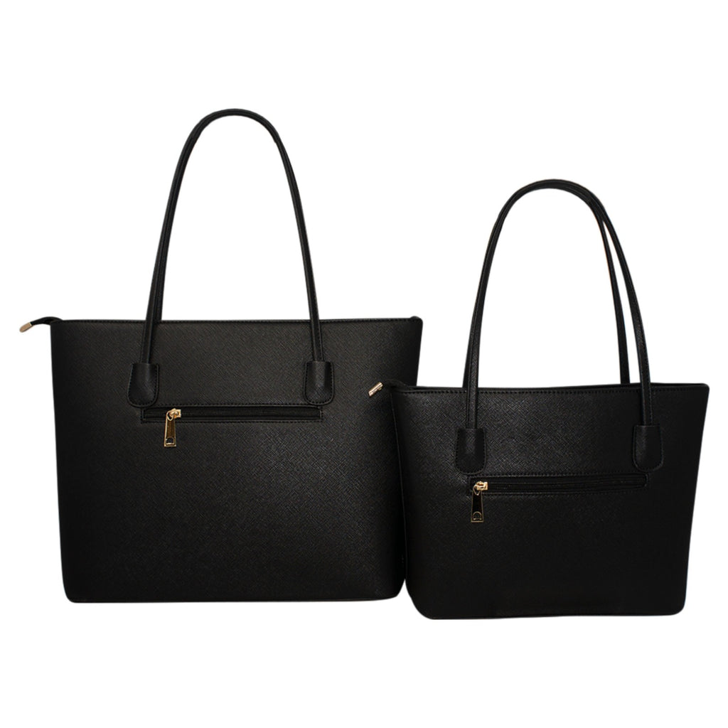 Ladies 2 Pieces Fashion Tote Bag Set - C