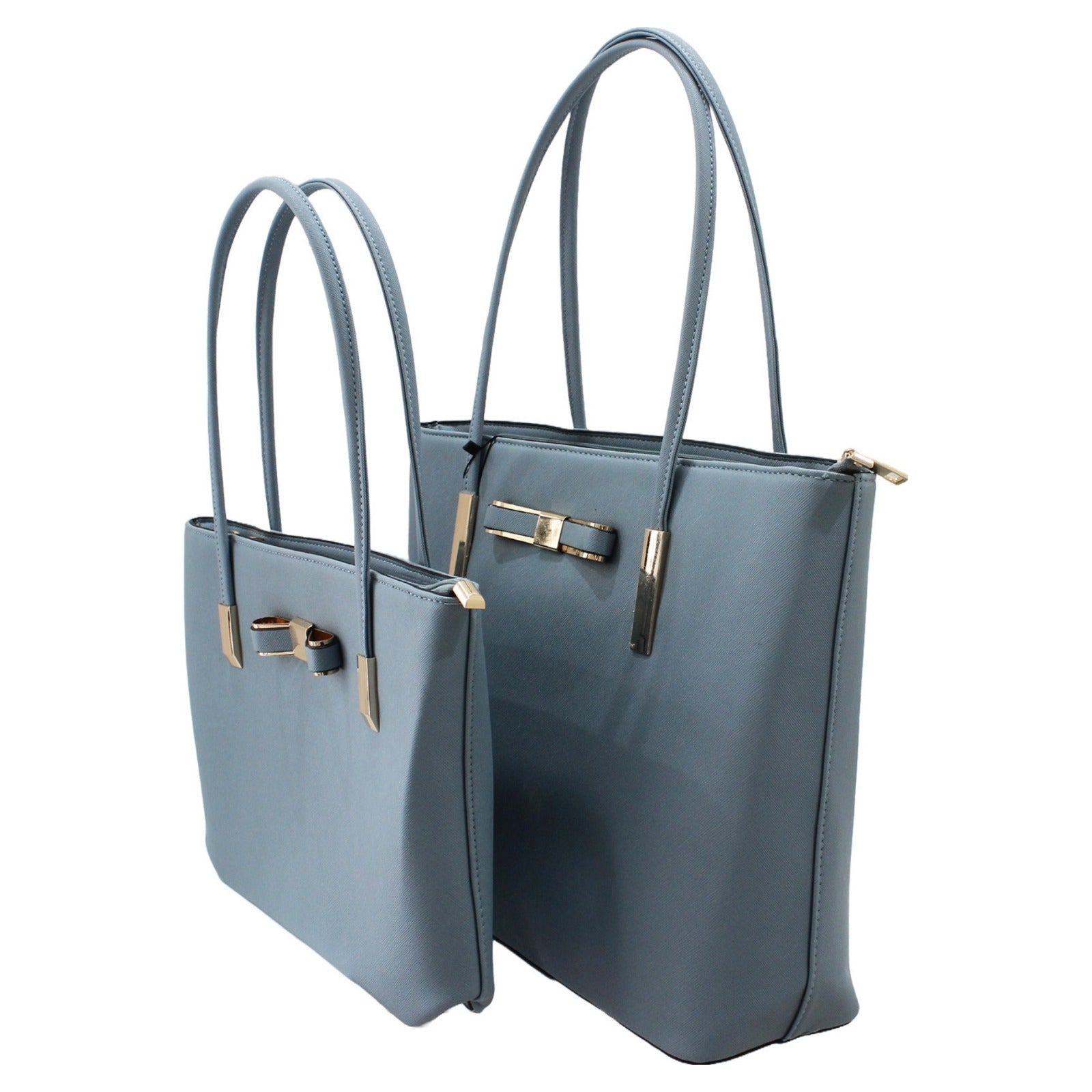 Ladies 2 Pieces Fashion Tote Bag Set - C