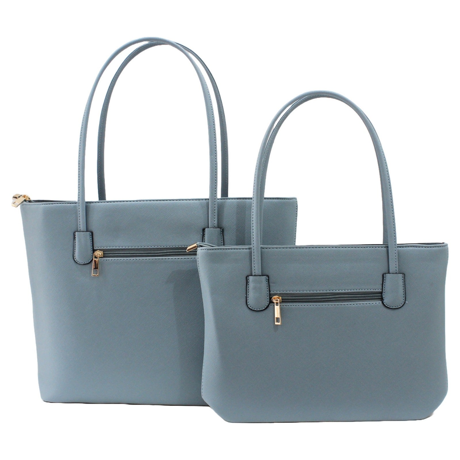 Ladies 2 Pieces Fashion Tote Bag Set - C